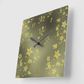 Uhr der zarten asiatischen Blume (Winkel)