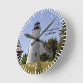 Uhr des alten Presque Isle Lighthouse (Winkel)