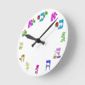 Uhr des hebräischen Alphabets (Winkel)