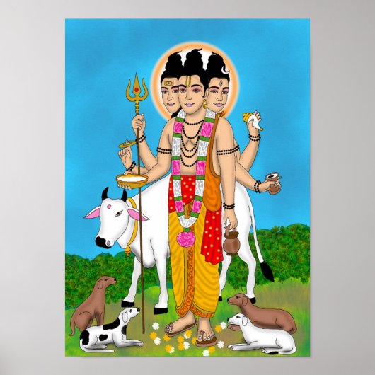 Uhr des Herrn Dattatreya Poster (Vorne)