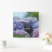 Uhr des Hydrangea-2385 fertigen besonders an oder (Zuhause)