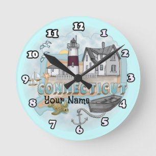 Uhr des Leuchtturms Connecticut
