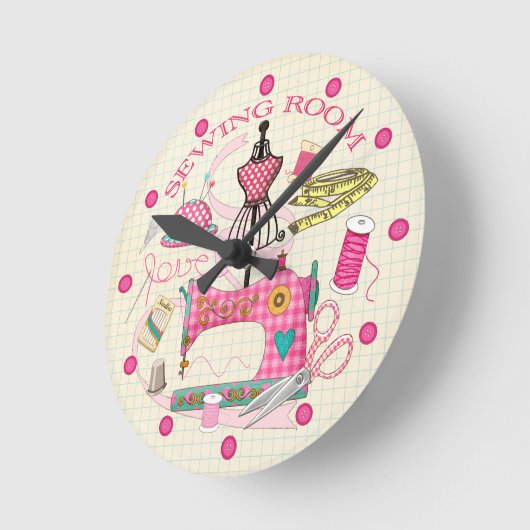 Uhr des Nähraums (Winkel)