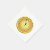 Uhr des Todespapiers Napkins Serviette (Ecke)