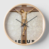 Uhr Design in Jesus Kreuz (Vorderseite)