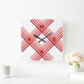 Uhr - Diagonal überquerte rote Streifen (Zuhause)