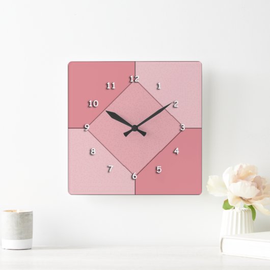 Uhr - Diamant über Quadrate (Zuhause)