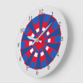 Uhr - Dreiecke und Kreise Rot Blau (Winkel)