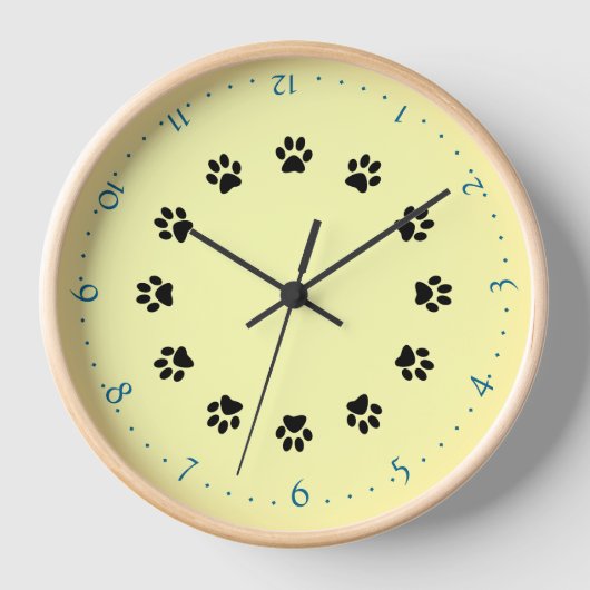 Uhr - Drucke und Zahlen einfügen (Vorderseite)