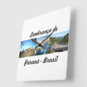 Uhr Erinnerung an Paraná Brasilien (Winkel)