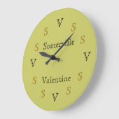 Uhr - Familiennamen und Intials (Winkel)