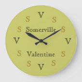 Uhr - Familiennamen und Intials (Vorderseite)