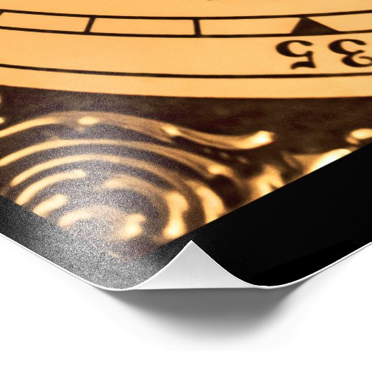 Uhr Fotodruck (Ecke)