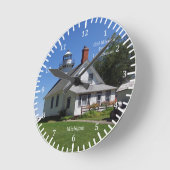 Uhr für alte Mission Point Lighthouse (Winkel)