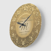 Uhr für das benutzerdefinierte Monogramm-Jahr (Winkel)