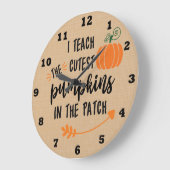 Uhr für den Herbst-Lehrer (Winkel)