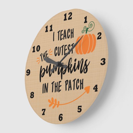 Uhr für den Herbst-Lehrer (Winkel)