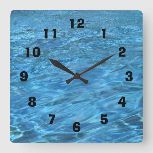 Uhr für die Zeit am Pool (Vorderseite)