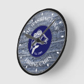 Uhr für Fischer oder Familie (Winkel)