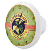 Uhr für Jugendstil-Schokoladenwerbung Keramikknauf (Rechts)