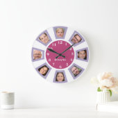 Uhr für personalisierte Familienfotos (Zuhause)