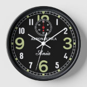 Uhr für Retro-Flugzeuge (Vorderseite)