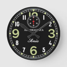 Uhr für Retro-Flugzeuge