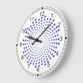 Uhr - Galaxie aus blauen Sternen (Winkel)