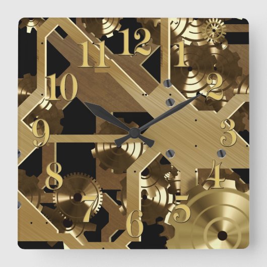 Uhr Gears Fun Wall Clock (Vorderseite)