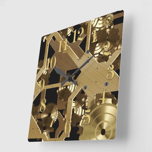 Uhr Gears Fun Wall Clock (Winkel)