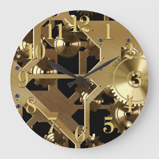 Uhr Gears Fun Wall Clock (Vorderseite)