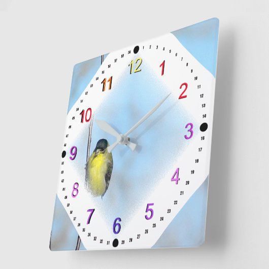 Uhr - Gelbe Finte in Diamond Vignette (Winkel)