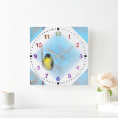 Uhr - Gelbe Finte in Diamond Vignette (Zuhause)