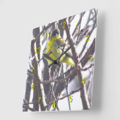 Uhr - Gelber Bird in Branchen (Winkel)