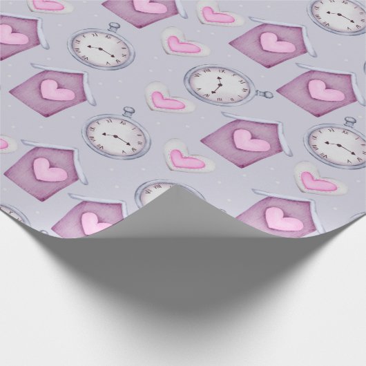 Uhr Geschenkpapier (Ecke)