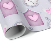 Uhr Geschenkpapier (Rolleneckpunkt)