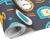 Uhr Geschenkpapier (Rolleneckpunkt)
