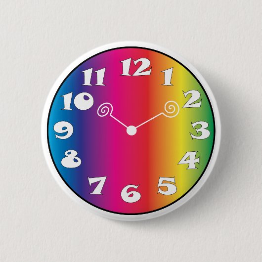 Uhr-Gesichts-Knopf-Abzeichen Button (Vorderseite)