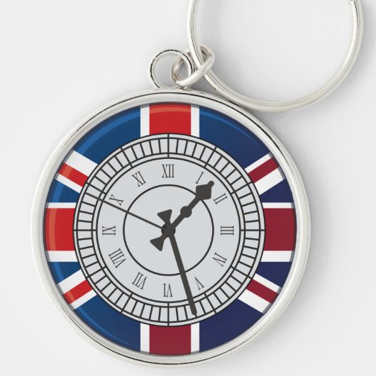 Uhr-Gesichts-Schlüsselanhänger Londons Big Ben Schlüsselanhänger (Vorne)