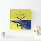 Uhr - Gespenst - Flugzeugmodell (Zuhause)