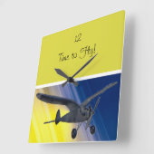 Uhr - Gespenst - Flugzeugmodell (Winkel)