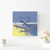 Uhr - Gespräch - Zeit zum Fliegen (Zuhause)