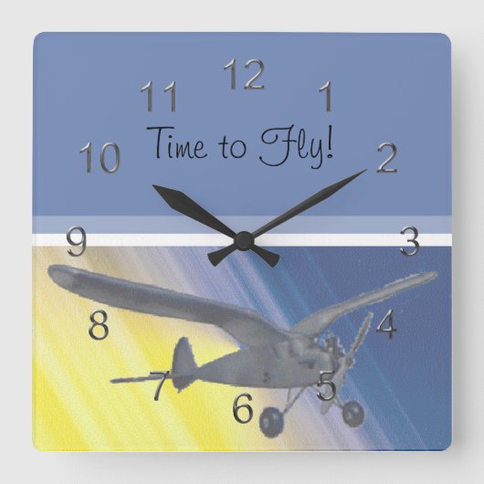 Uhr - Gespräch - Zeit zum Fliegen (Vorderseite)