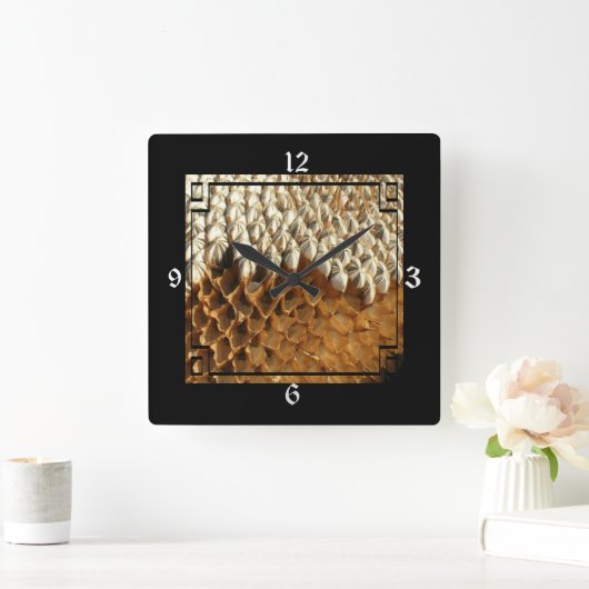 Uhr - getrocknete Sonnenblume im Rahmen (Zuhause)