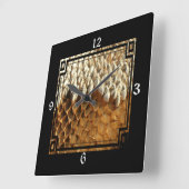 Uhr - getrocknete Sonnenblume im Rahmen (Winkel)