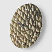 Uhr - getrockneter Sonnenblumenkopf (Winkel)