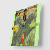 "Uhr-Hinterwelle-" Hinterwelleenthusiasten sind Li Quadratische Wanduhr (Winkel)