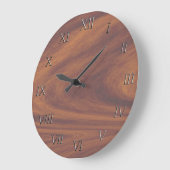 Uhr - Holzkorn mit Metallziffern (Winkel)