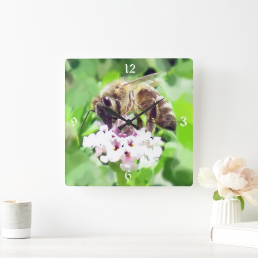 Uhr - Honigbiene (Zuhause)
