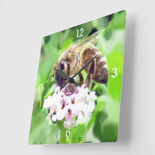 Uhr - Honigbiene (Winkel)